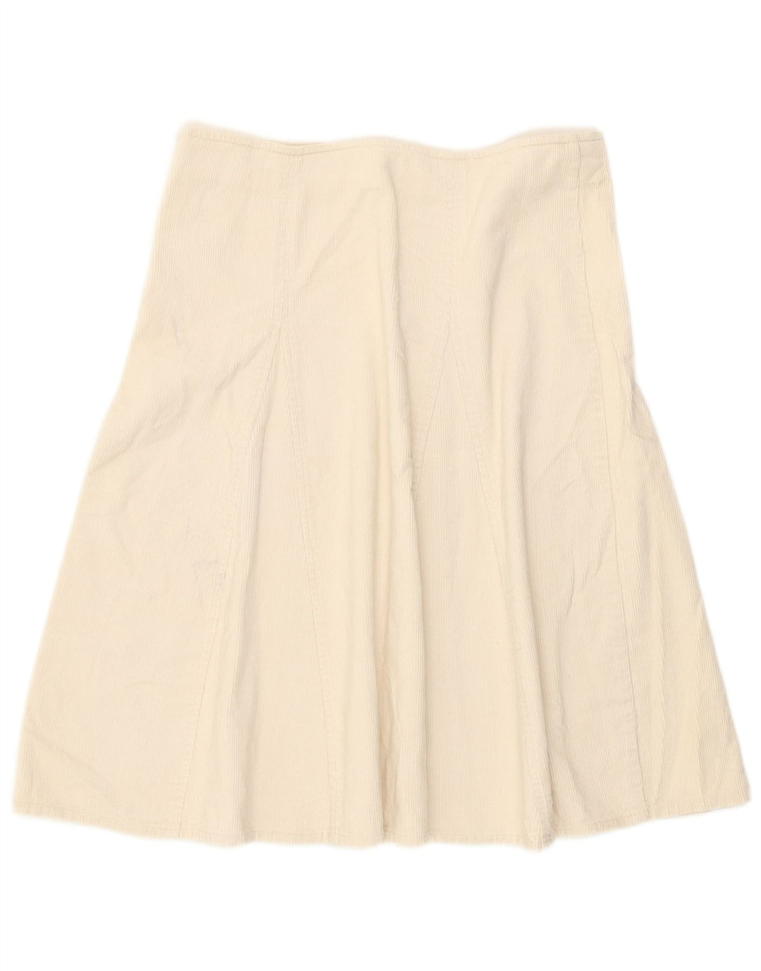 Gonna in velluto a coste da donna Zara media W28 cotone bianco