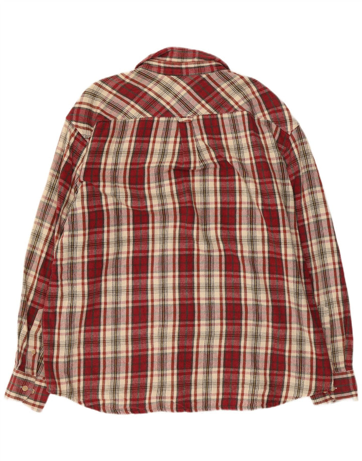 Think Pink Camicia da uomo in flanella a quadri XL Bordeaux a quadri