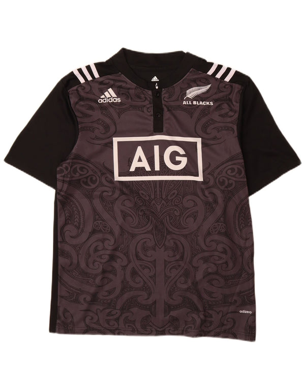 T-shirt grafica da uomo Adidas Top in poliestere Paisley nero medio