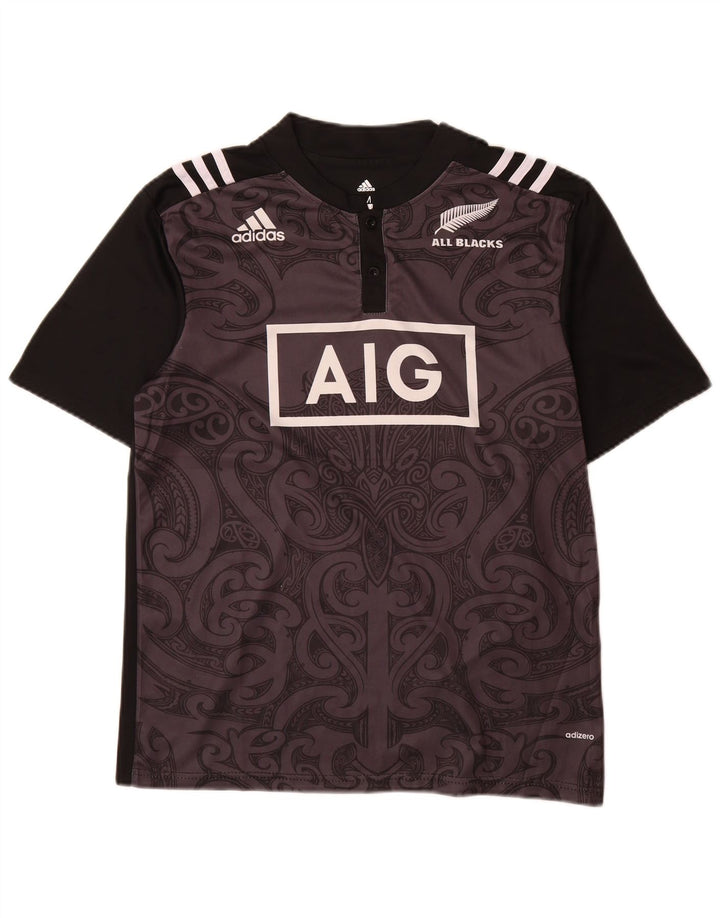 T-shirt grafica da uomo Adidas Top in poliestere Paisley nero medio