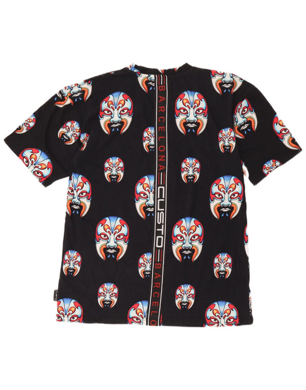 T-shirt grafica da uomo Custo Barcelona Top in cotone nero medio
