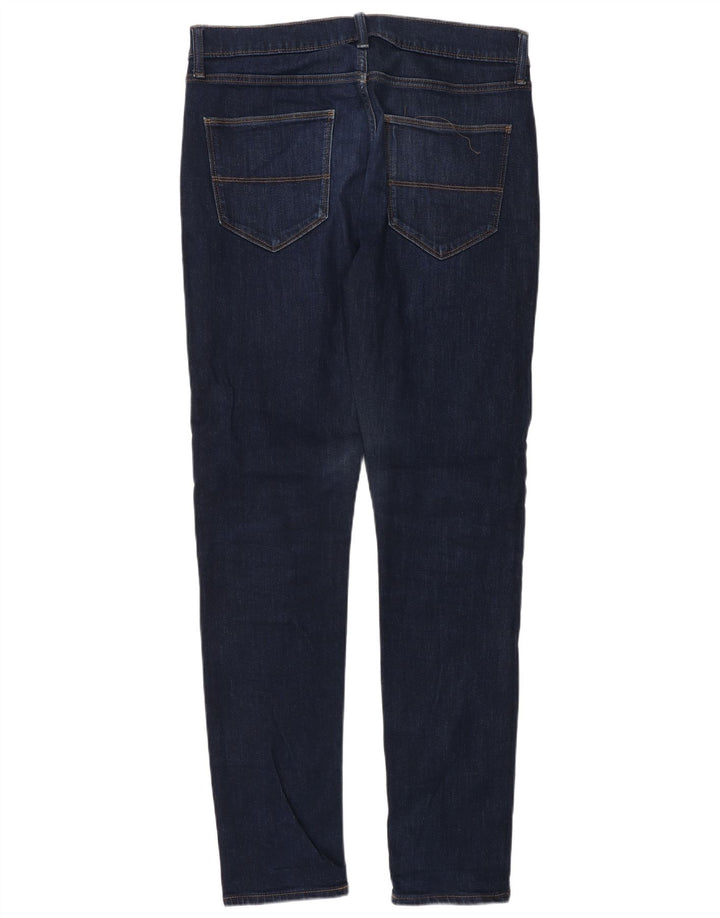 Jeans slim da uomo Marks & Spencer W32 L33 cotone blu navy
