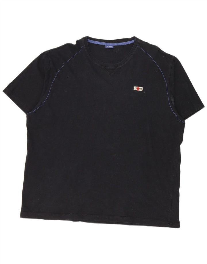T-shirt da uomo Asics Top 3XL in cotone nero