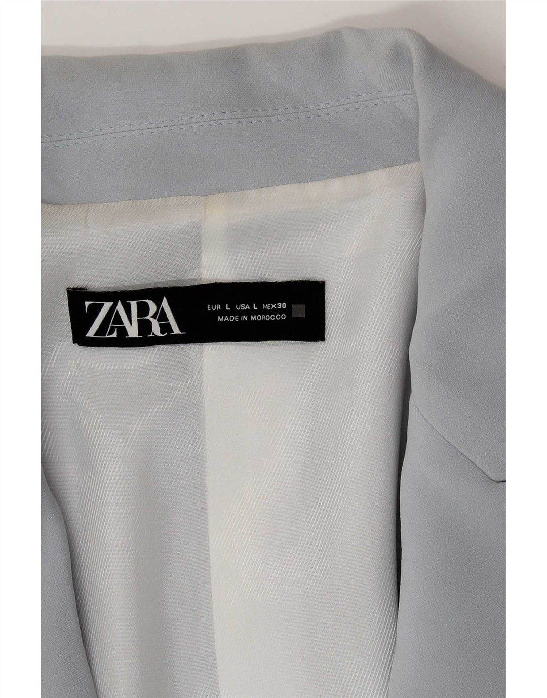 Giacca blazer aperta da donna con maniche a 3/4 Zara UK 16 grande blu