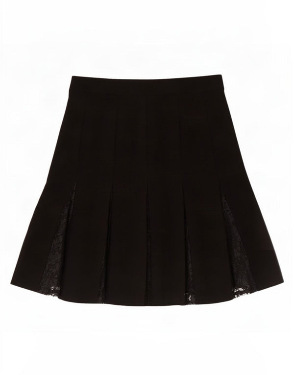 Gonna a pieghe da donna Worthington US 10 Large W34 poliestere nero