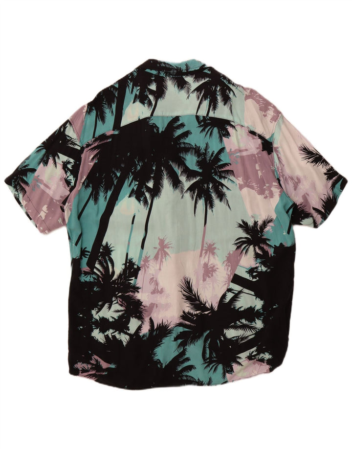 Camicia a maniche corte da uomo Jack & Jones XL multicolore floreale hawaiana