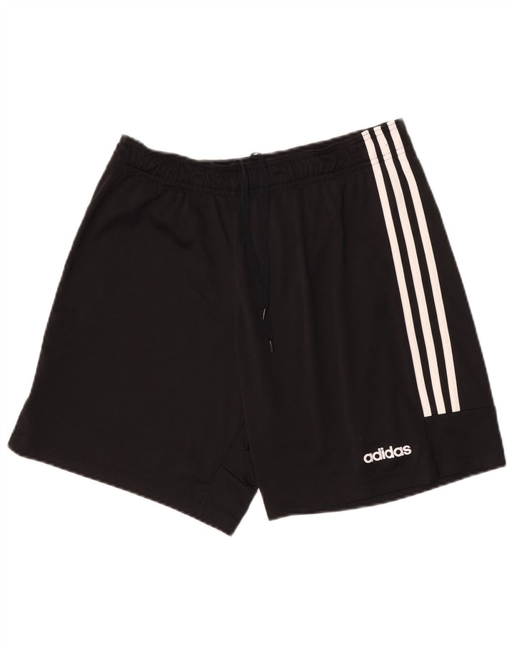 Pantaloncini sportivi Adidas Climalite da uomo medio poliestere nero