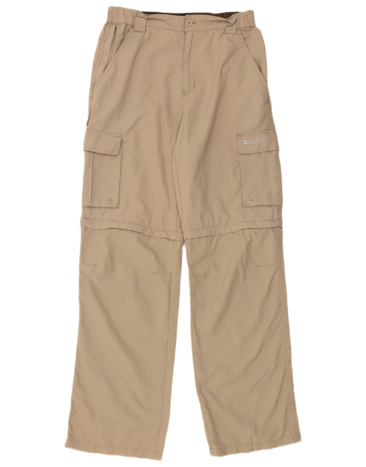 Pantaloni cargo dritti da donna Mountain Warehouse W30 L31 Nylon beige