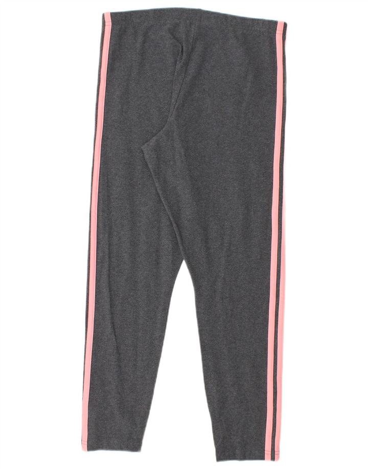 ADIDAS Womens Tight Fit Leggings UK 12/14 Medium  Grey