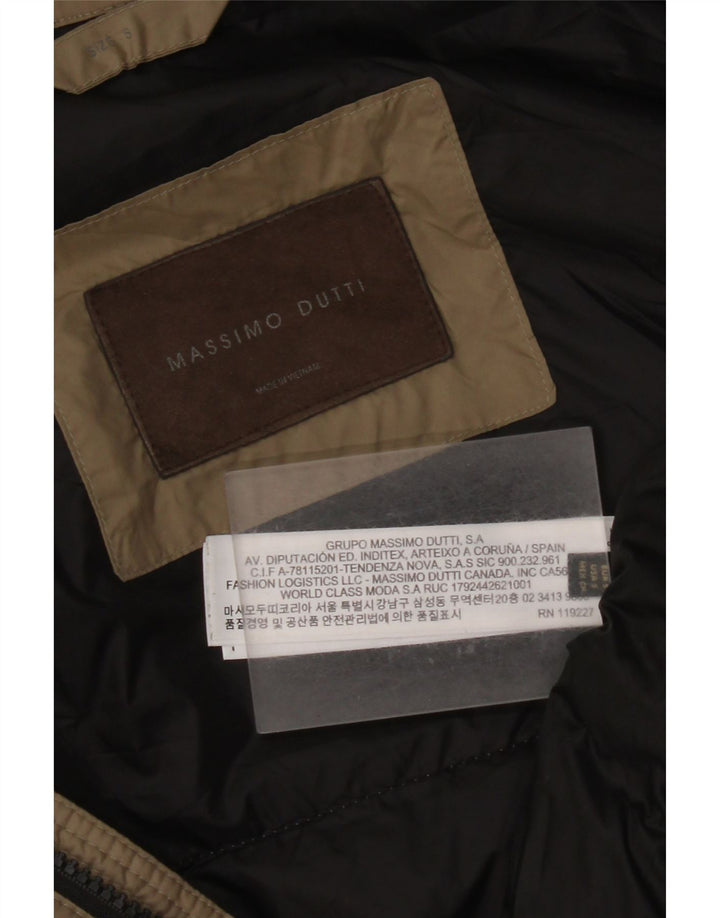 Giacca imbottita da uomo Massimo Dutti UK 36 Small Beige Poliestere