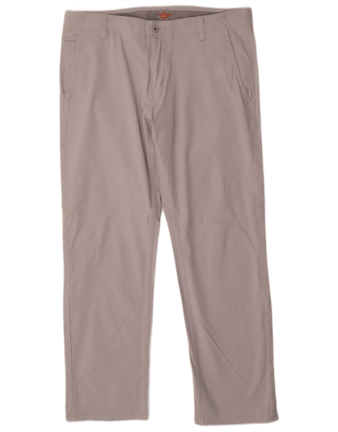 Pantaloni chino dritti da uomo Dockers W36 L31 in cotone grigio