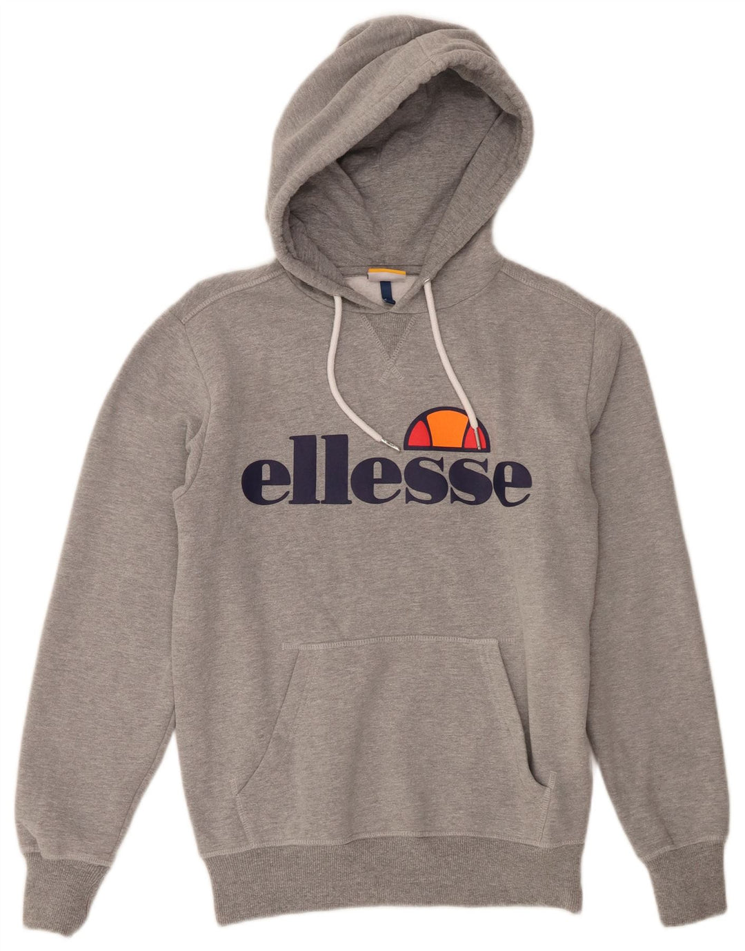 Felpa con cappuccio grafica da uomo Ellesse piccola in cotone grigio