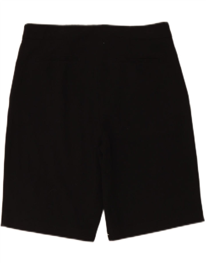 MARKS & SPENCER Womens Chino Shorts UK 12 Medium W32  Black Polyester Vintage Marks & Spencer and Second-Hand Marks & Spencer from Messina Hembry 