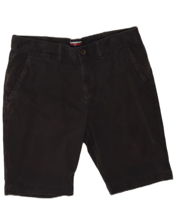 Pantaloncini chino da uomo Superdry W34 grandi in cotone nero