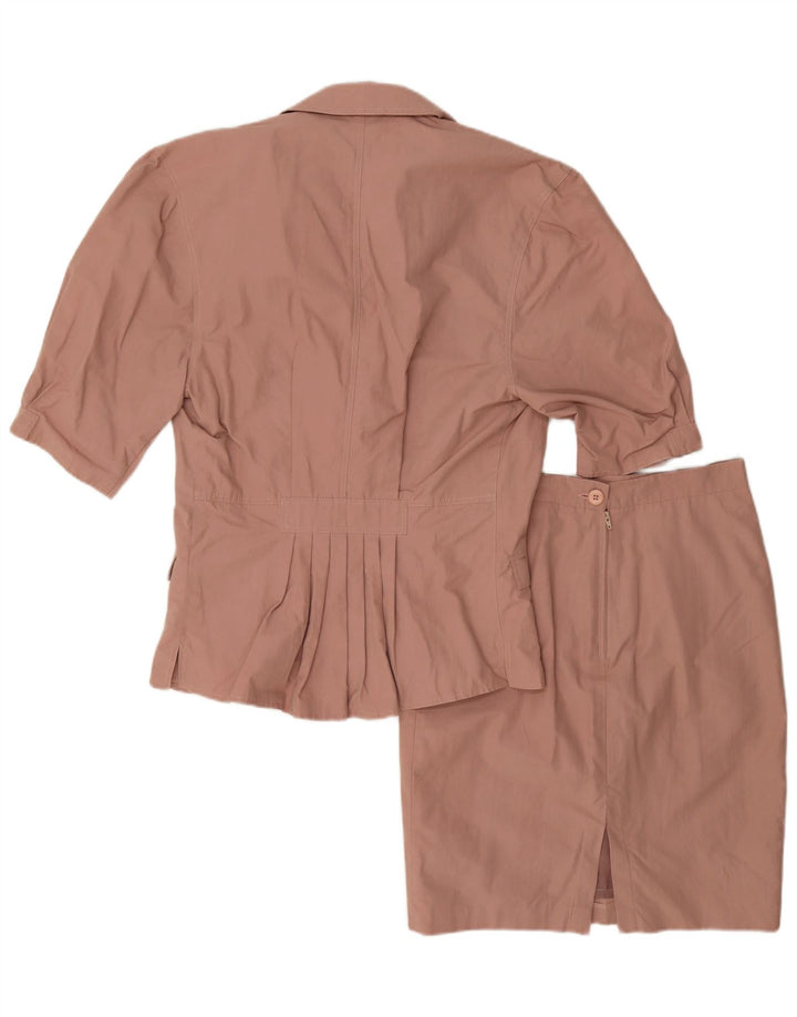 Gina Lebole Set gonna da donna in 2 pezzi a maniche corte IT 42 medio W28 Rosa