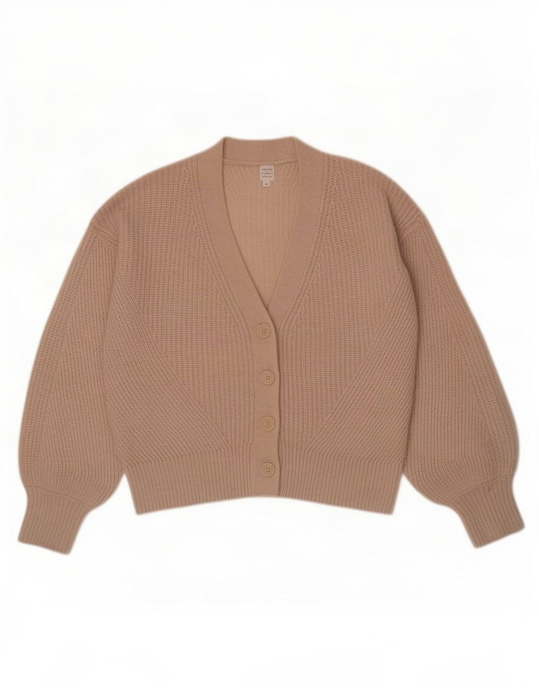 Maglione cardigan oversize da donna John Lewis UK 10 piccolo lana beige