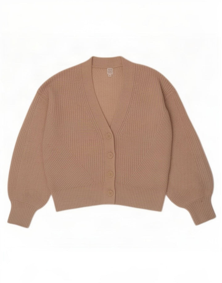 Maglione cardigan oversize da donna John Lewis UK 10 piccolo lana beige