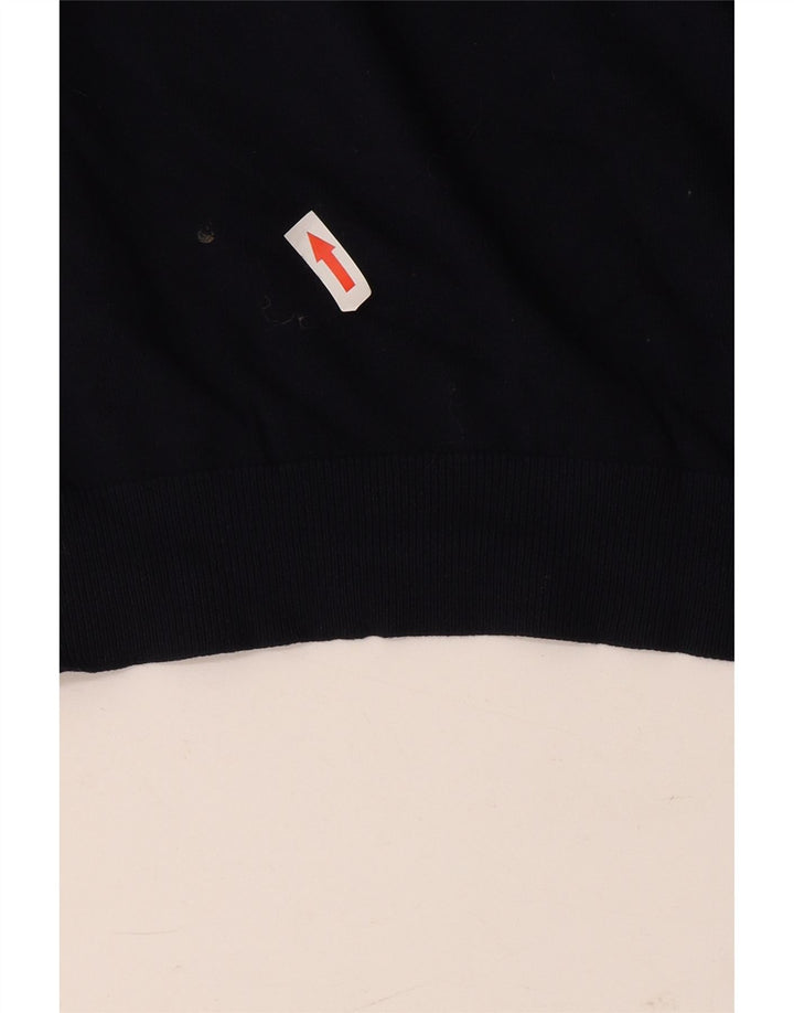 Maglione maglione girocollo da uomo Zara grande blu navy