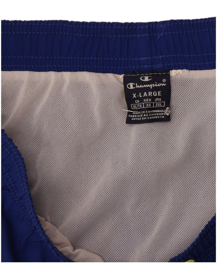 Pantaloncini da bagno da uomo Champion XL Blu