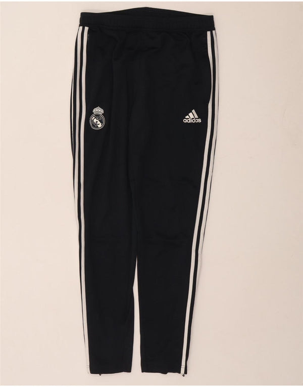 Pantaloni da tuta Adidas da uomo del Real Madrid, colore medio nero, in poliestere