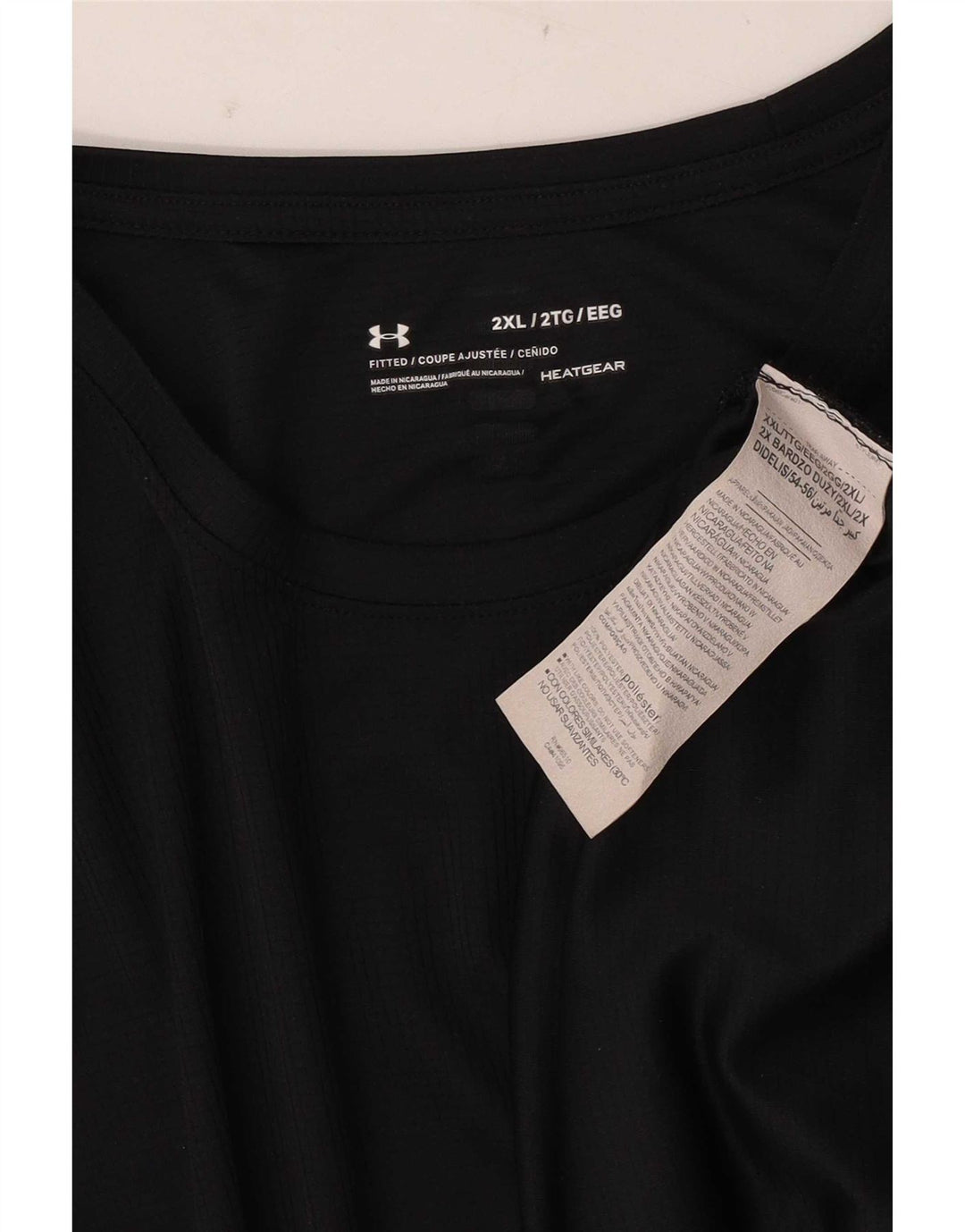 Maglietta Under Armour da uomo Heat Gear Top 2XL poliestere nero