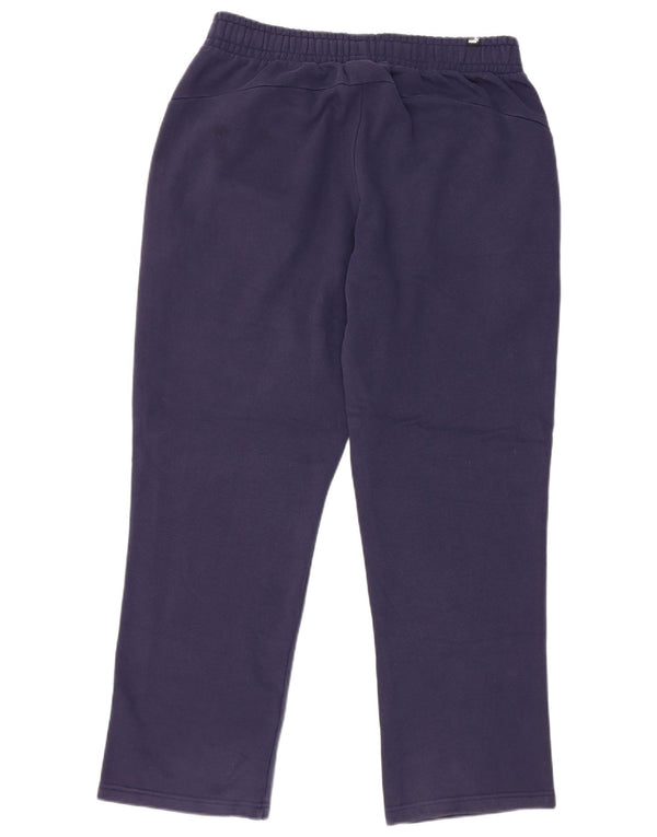 Pantaloni da tuta da uomo Puma Large in cotone blu navy