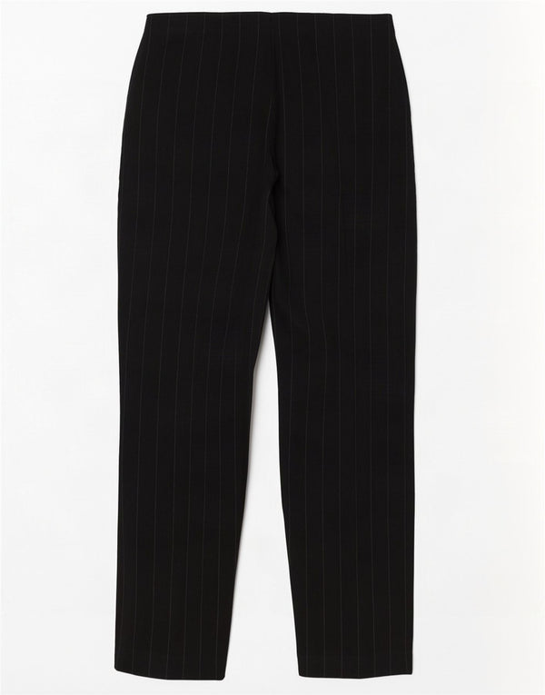 Pantaloni casual dritti da donna Zara EU 44 XL W34 L34 Gessato nero