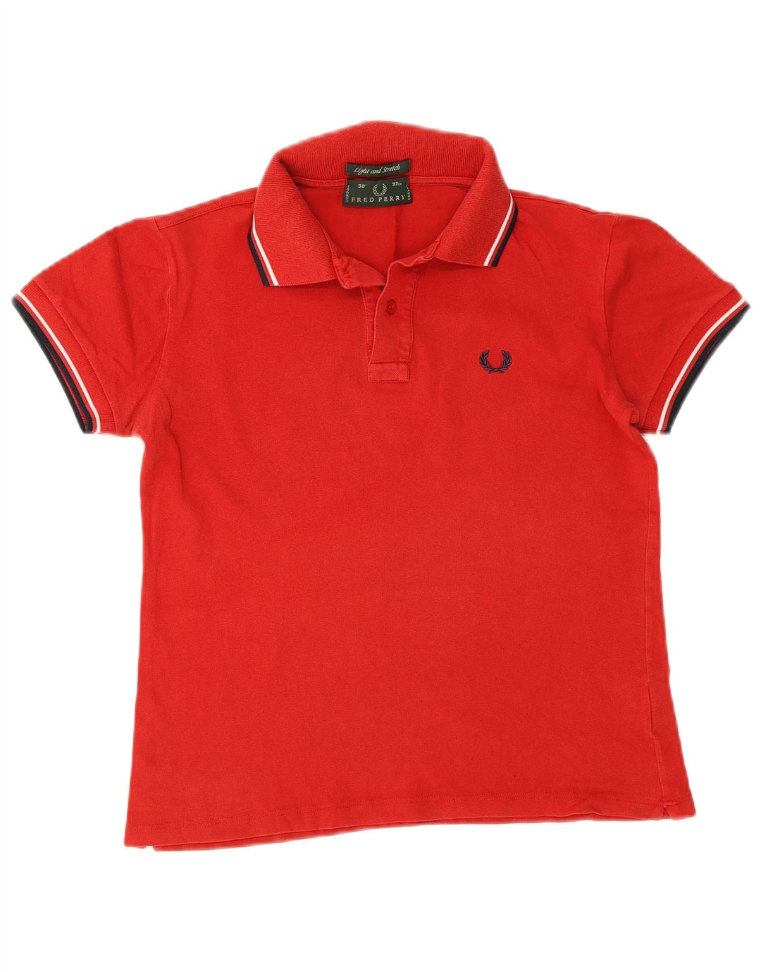 Polo da uomo Fred Perry piccola in cotone a righe rosse