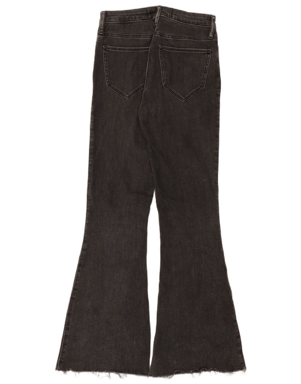 Jeans Hollister a vita alta svasati da donna W27 L31 cotone nero