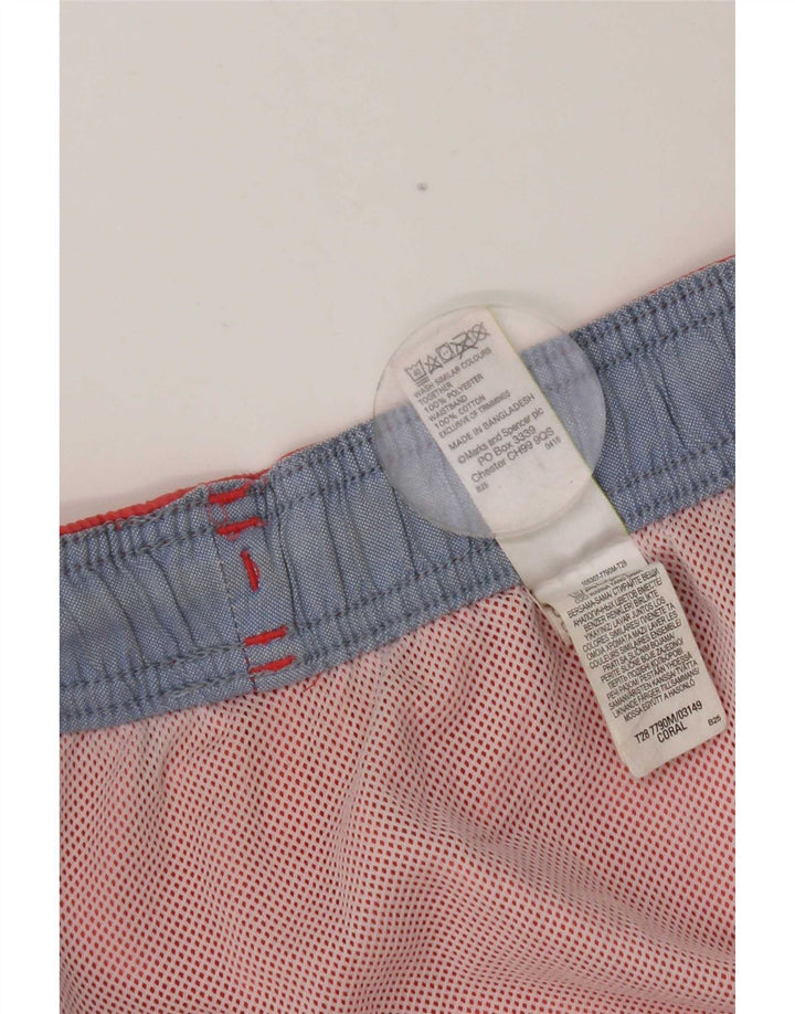 Pantaloncini da bagno da uomo Marks & Spencer grandi in cotone rosa