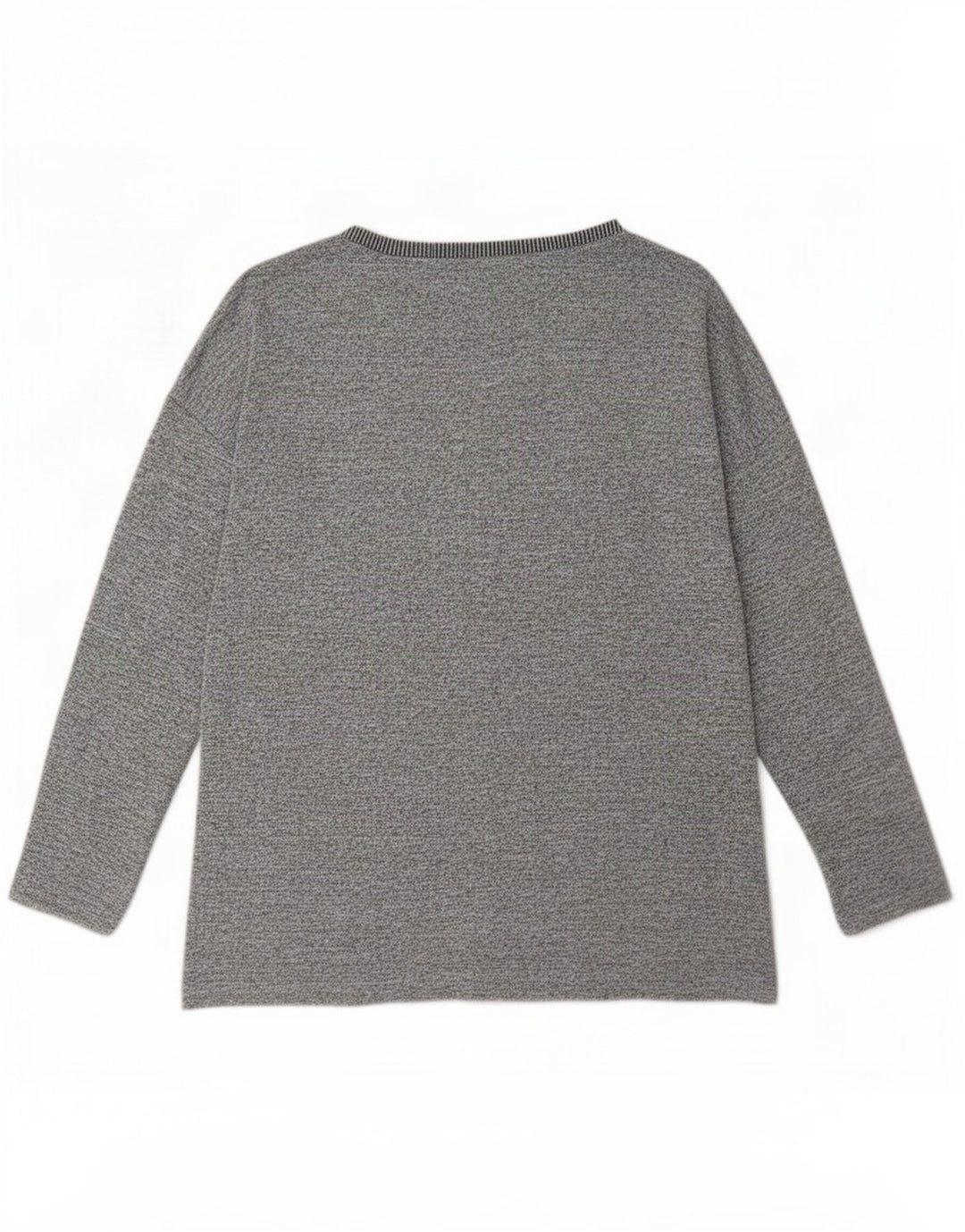 Top da donna a maniche lunghe Oasis UK 14 Poliestere color block grigio medio