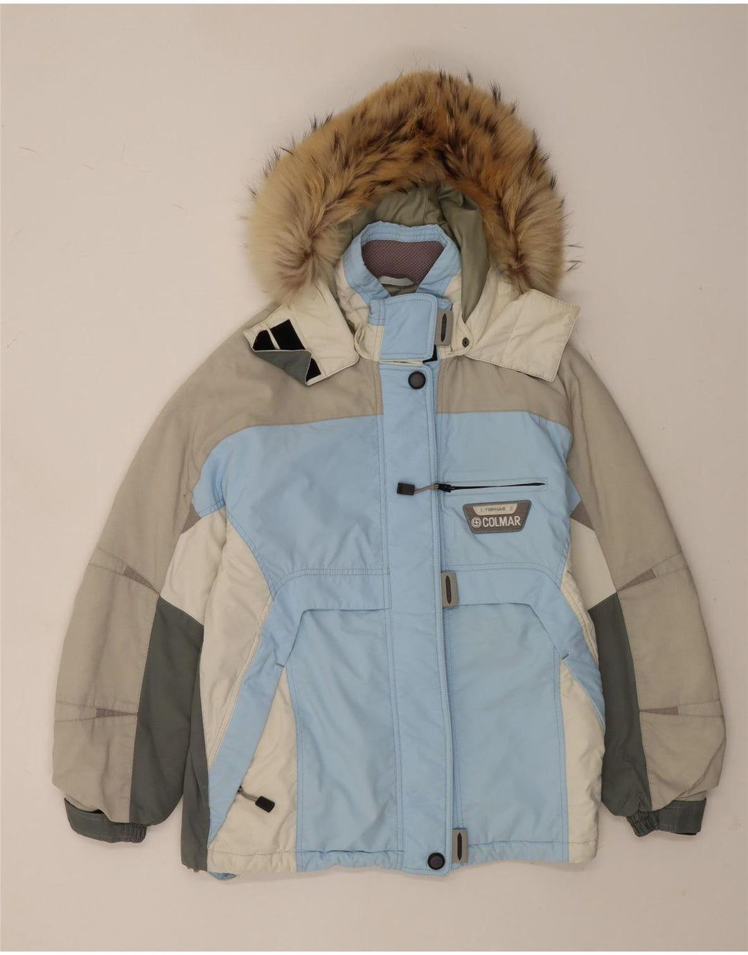 Giacca da sci con cappuccio da donna Colmar IT 44 Blu medio Colourblock in poliammide