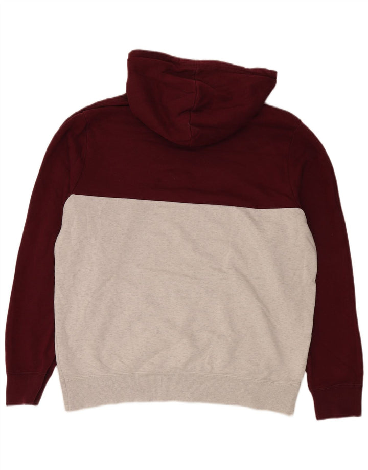 Felpa con cappuccio da uomo Converse Large in cotone color block grigio