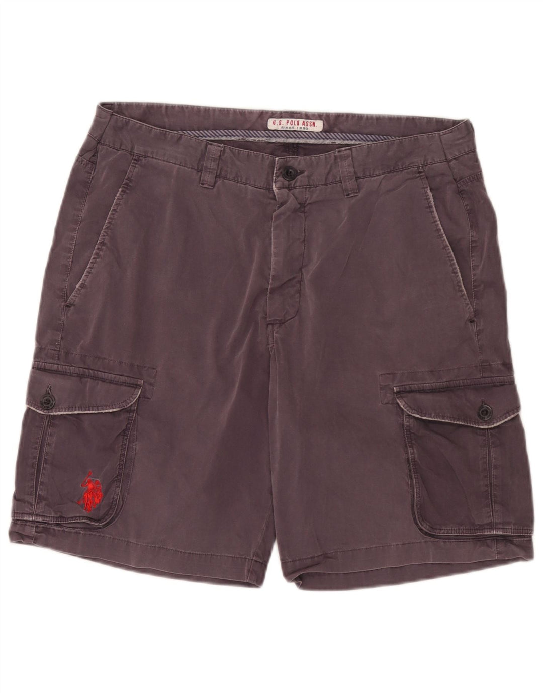 Polo Assn. Pantaloncini cargo da uomo W36 grandi in cotone nero