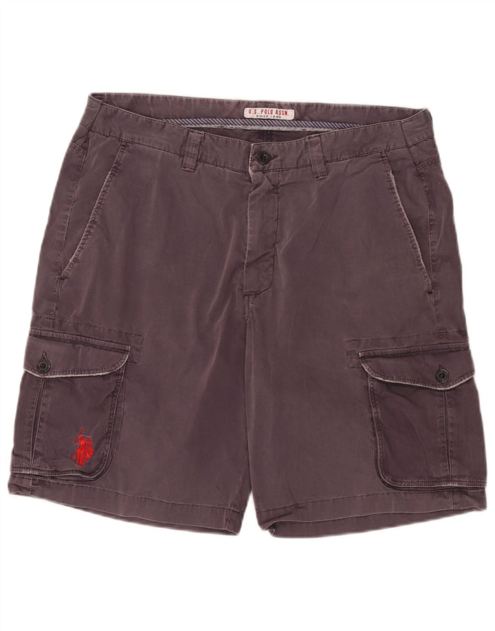 Polo Assn. Pantaloncini cargo da uomo W36 grandi in cotone nero