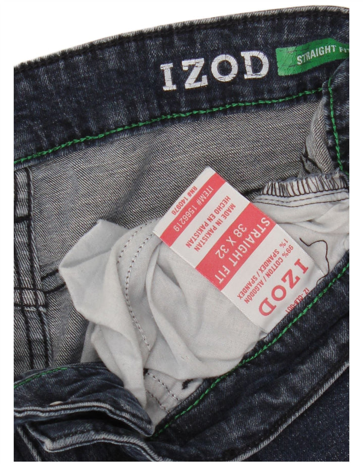 Jeans dritti da uomo Izod W38 L32 cotone blu