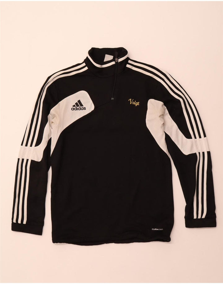 Top da tuta ADIDAS da uomo Climacool con grafica pullover UK 36/38 piccolo nero