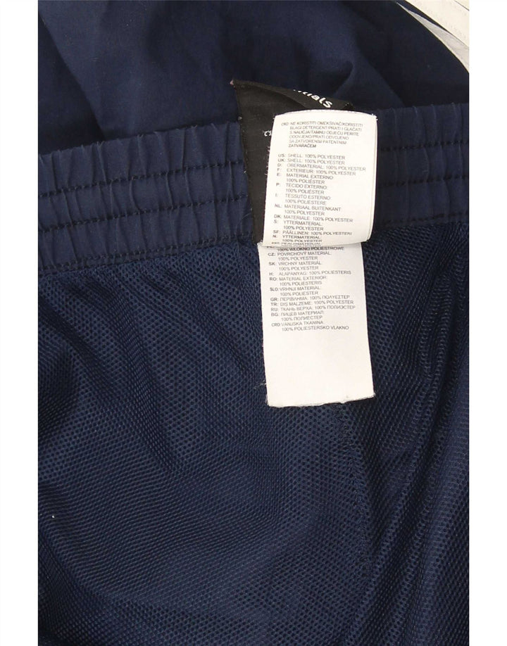Pantaloni da tuta Adidas Climalite da uomo XL in poliestere blu navy