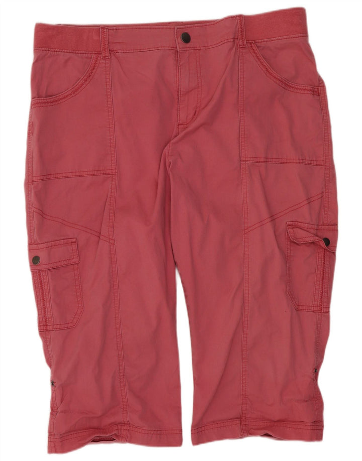 Pantaloncini Bermuda cargo da donna dalla vestibilità rilassata Lee W36 XL Rosa