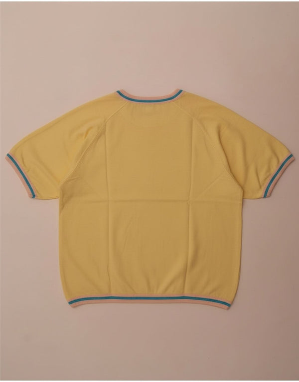 T-shirt grafica da donna Best Company Top UK 18 XL cotone giallo