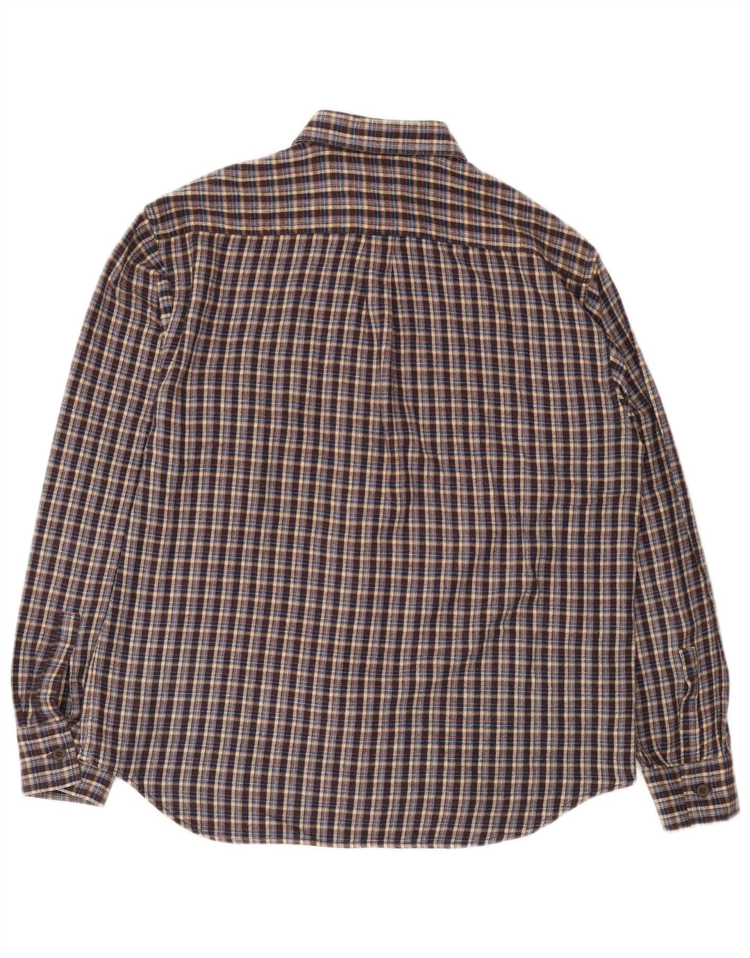 REPLAY Camicia da uomo in flanella grande acrilico a quadri blu navy