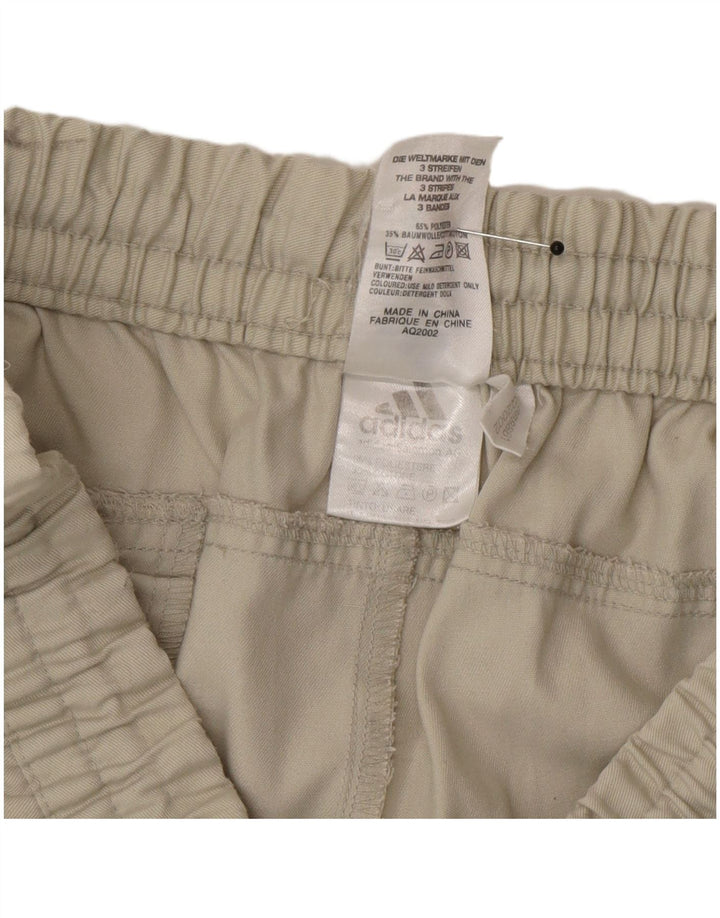 Pantaloncini chino da uomo Adidas Large W34 poliestere beige
