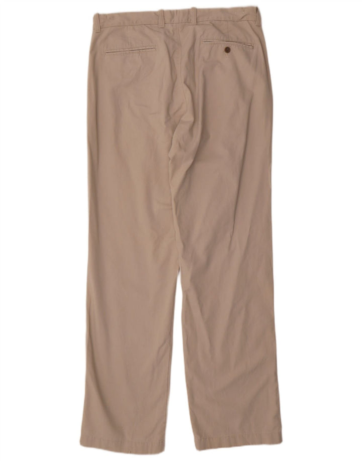 Pantaloni chino dritti da uomo J. Crew vestibilità regolare W34 L34 cotone beige