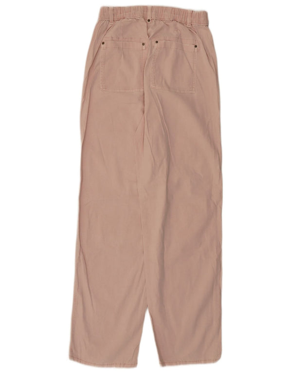 Pantaloni chino regolari da donna Marks & Spencer UK 8 piccoli W26 L30 Rosa