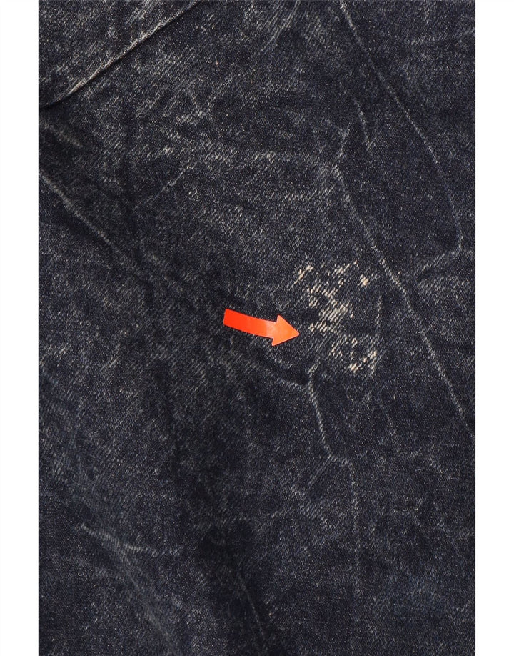 CHRISTIE OF CALIFORNIA Cappotto in denim oversize da donna US 14 XL Blu navy