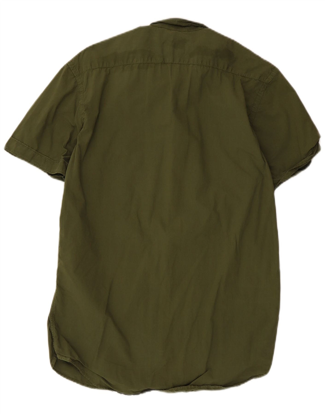 Camicia a maniche corte da uomo Sun68 in cotone kaki medio