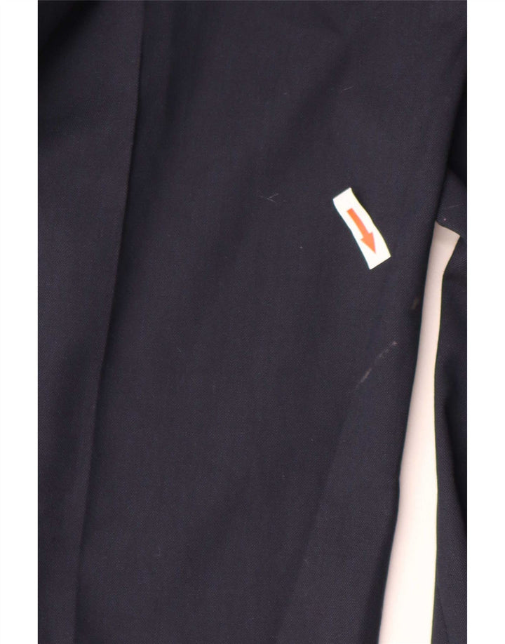 Pantaloni da abito dritti sartoriali da uomo Marks & Spencer W48 L31 Blu Navy
