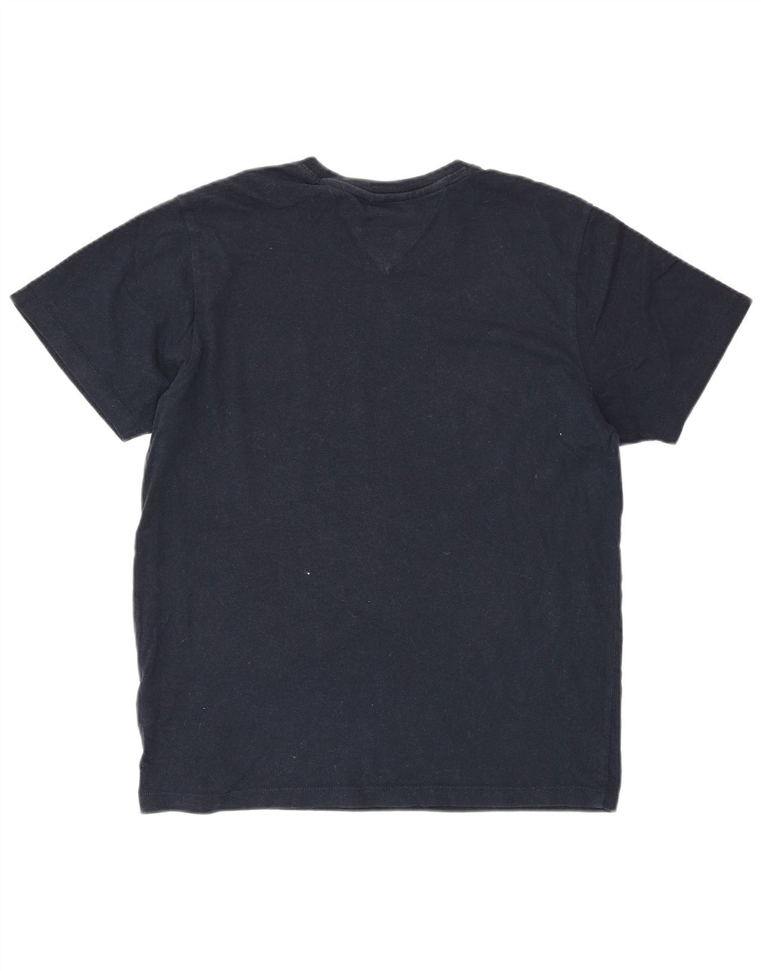 TOMMY HILFIGER T-shirt grafica da donna Top UK 14 cotone blu navy medio