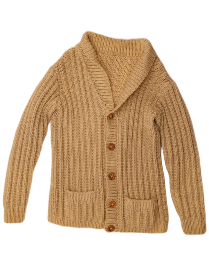 Maglione cardigan da uomo vintage XL Beige