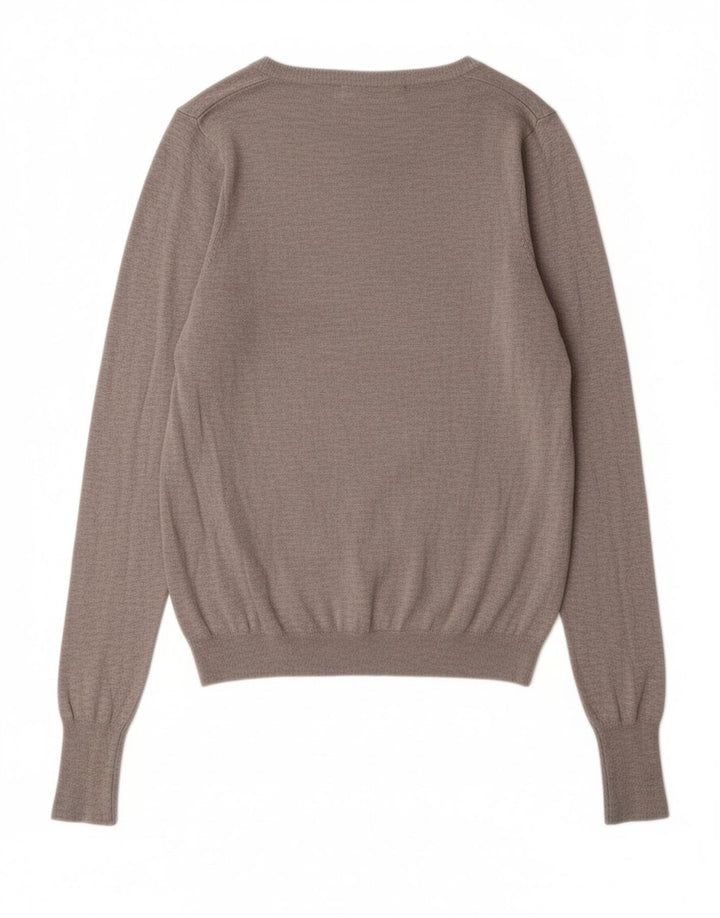 ZARA Mens Cardigan Sweater Medium Grey Viscose
